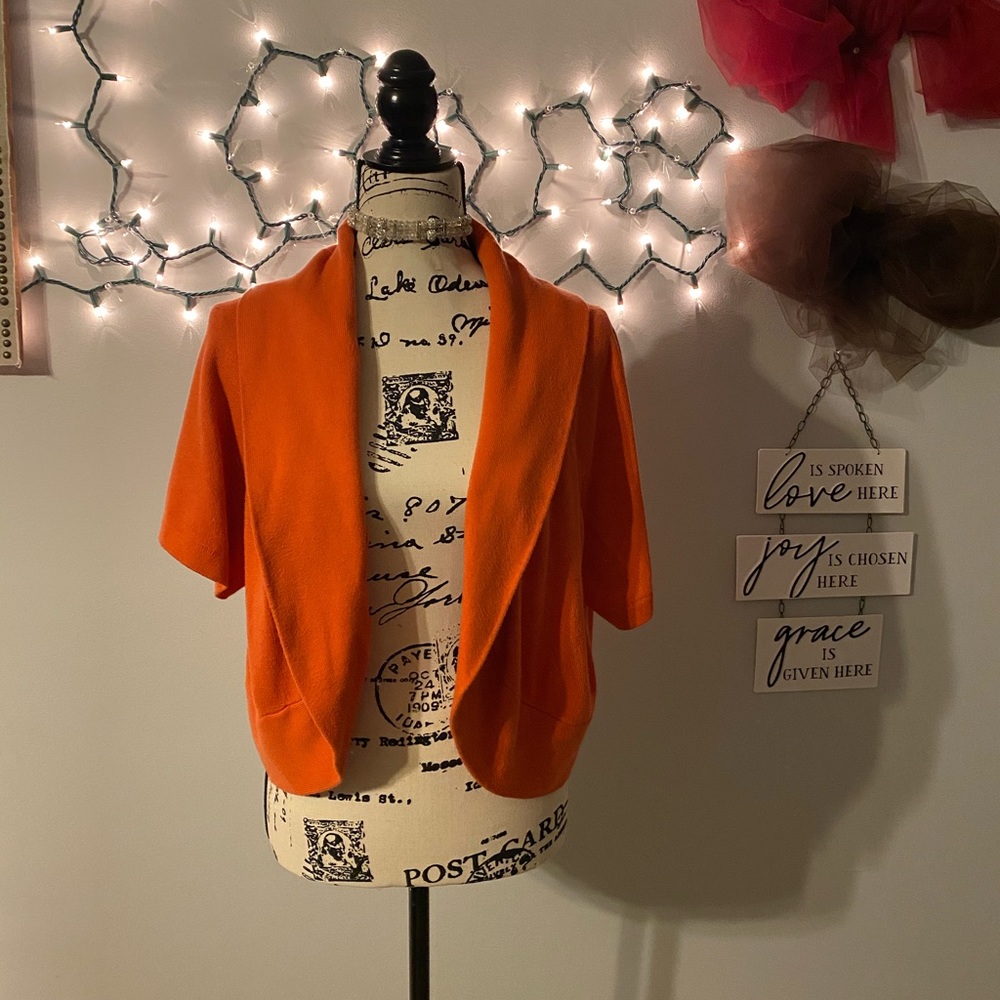 Orange Loft Cardigan
